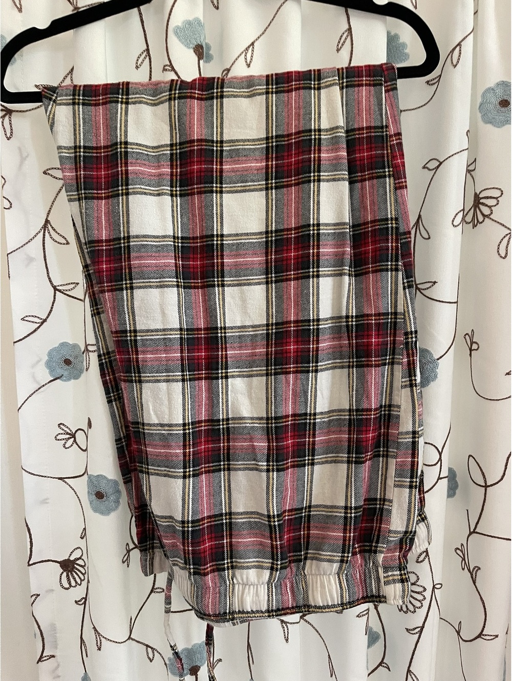Stafford | XXL | Red Navy Plaid Button Up Shirt - Picture 8 of 8